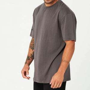Nouveautés T-shirts décontractés pour hommes grandes tailles - 100% coton tricoté 220g Manches courtes Col rond Respirant Séchage rapide - Product Image 2