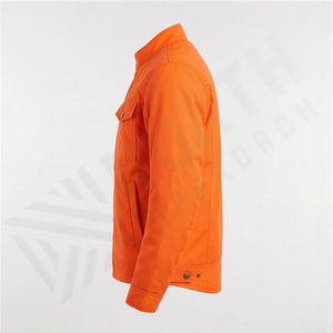 Chaqueta de Motociclista de Cuero Genuino para Hombre de la Mejor Calidad, Nueva Colección de Invierno, Chaquetas de Motocicleta con Protecciones Desmontables Personalizadas - Product Image 3