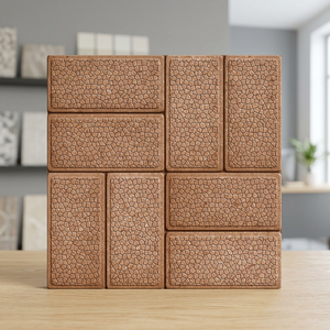 กระเบื้องที่จอดรถพอร์ซเลนดิจิตอลขนาด40x40ซม. การตกแต่งภายในพื้นไม้ดูใช้กลางแจ้ง400x400มม. กระเบื้องเซรามิก - Product Image 4