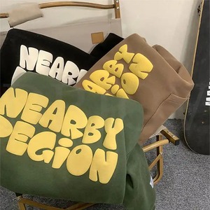 Fabricants de vêtements pour hommes sur mesure, sweats à capuche en coton premium avec impression 3D en relief, design surdimensionné, sweat à capuche unisexe - Product Image 2