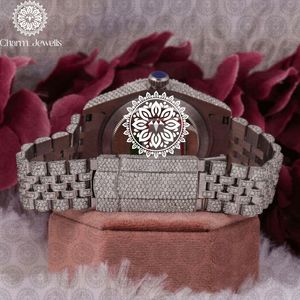 Charm_Jewels Luxury Tonneau Stainless Steel <b>Watch</b> 38mm Analog Quartz Sapphire Crystal Unisex Folding Clasp - Product Image 4