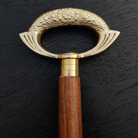 Canne de marche victorienne en métal avec poignée florale ornée, manche en bois de rose, élégante canne de marche pour gentleman, canne en bois vintage décorative