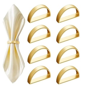 Anillo de Servilleta en Espiral Dorado de Lujo, Elegante Diseño en Espiral, Accesorio de Vajilla para Decoración de Bodas y Cenas Formales - Product Image 6