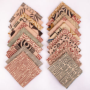 Colección de lujo de pañuelos cuadrados de algodón con estampado estilo Bagru para fines promocionales de marca al por mayor, accesorios para mujer - Product Image 2