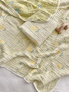 Premium Baby <b>Blankets</b> Washable <b>Woven</b> Floral Eco-Friendly Muslin 100% Cotton Baby <b>Blankets</b> - Product Image 2