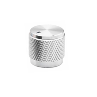 Bouton de potentiomètre linéaire moleté en aluminium CNC 12,5x15,5 mm, bouton de contrôle du volume audio pour amplificateur DAC