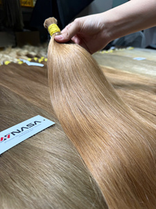 Extensiones de Cabello Humano Remy Vietnamita NASA, Doble Trama a Máquina, Rubio Claro, 65cm, Liso, Puntas Completas - Product Image 4