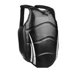 Protection corporelle en cuir personnalisée avec logo, à bas prix, pour arts martiaux – Protège-poitrine de Taekwondo en gros - Product Image 4