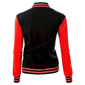 Chaquetas de Algodón de Color Sólido Rojo y Negro para Mujer, Primavera y Otoño 2026, Manga Larga, Productos de Tendencia 2026 - Product Image 3