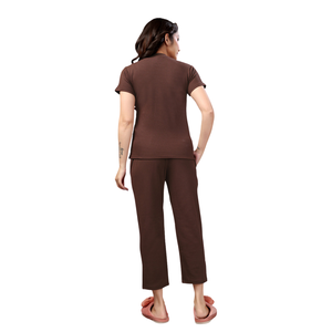 Pyjamas d'hiver pour femmes, ensemble chaud et épais en coton, vêtements de nuit, fabricant de marques privées - Product Image 6