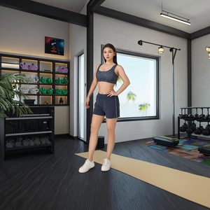 Sujetadores Deportivos de Alta Sujeción Personalizados para Mujer, Resistentes a Impactos, Ecológicos, Tallas Grandes, Secado Rápido, Transpirables, para Yoga (Spandex/Poliéster) - Product Image 2