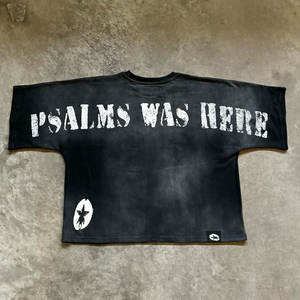 Camiseta Extra Grande con Logotipo Personalizado, Impresión 3D en Relieve, Cuello Redondo, Transpirable, OEM, Jersey Sólido Personalizado - Product Image 5