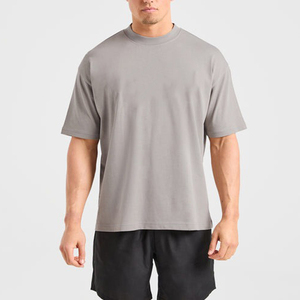 T-shirt Homme Oversize en Coton 100% de Haute Qualité, Style Streetwear 2026, Personnalisable avec Logo, Coupe Ample et Épaules Tombantes - Product Image 2