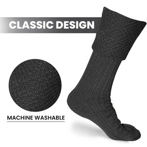 High Performance <b>Mens</b> Scottish Kilt Hose <b>Socks</b> Genuine Highland Wool Blend <b>Long</b> Length <b>Socks</b> Durable Comfortable Material - Product Image 3