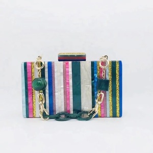 Red Resin Clutch Artistic Pattern Custom Shape Handmade Craft - Product Image 3