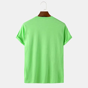 Camiseta de Hombre de Algodón Grueso, Cuello Redondo, Manga Corta, Corte Regular, Diseño Liso, Tejido Premium - Product Image 1