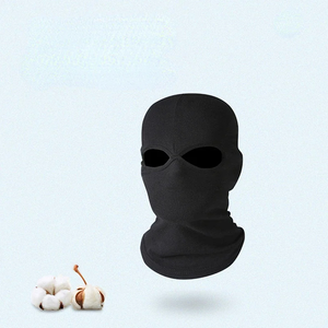 Masque facial balaclava unisexe noir, couvrant entièrement le visage, protection hivernale en plein air, 100% polyester, taille adulte - Product Image 5