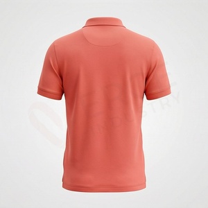 Polo en piqué à manches courtes pour homme, couleur unie, décontracté, tricoté, coupe classique, boutons - Product Image 2