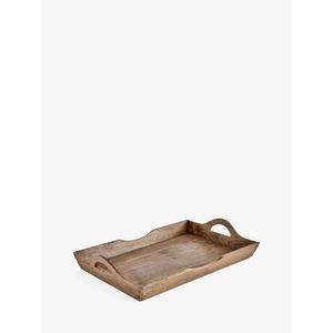 Plateau en bois élégant, fait main, rectangulaire, non fini, motif bois naturel, pour la manipulation des aliments, vaisselle. - Product Image 2