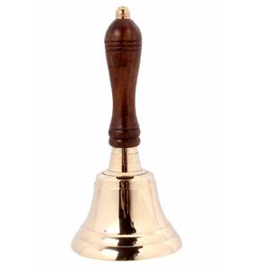 Campana de Mano de Latón Vintage de Alta Calidad para Profesor, Campana Tradicional para Aula, Campana para Ceremonia de Boda, Regalo Decorativo - Product Image 5