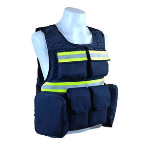 Gilet de sécurité incendie personnalisé en polyester ignifuge et réfléchissant, haute visibilité, tactique, style fendu, pour situations d'urgence - Product Image 4