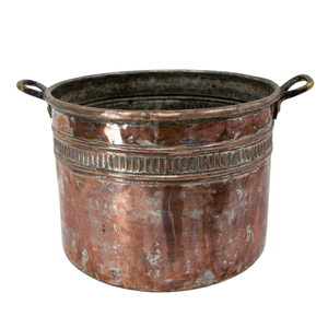 Paquete de 2 Macetas de Cobre Martillado con Platos, Maceteros Metálicos Modernos para Cactus, Soporte para Plantas de Interior, Florero para Plantas Serpiente - Product Image 4