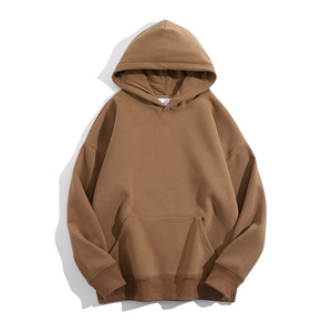 Wholesale Heavyweight 100% Cotton <b>Hoodie</b> Men Custom Embroidery Logo 420 Gsm Blank Fleece No String Oversized <b>Hoodie</b> - Product Image 3