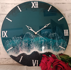 Resin Cartoon Pattern Battery Powered Modern Luxurious Quartz Two-piece Antique Style Hanging <b>Wall</b> <b>Clock</b> Christmas Gift Decor - Product Image 1