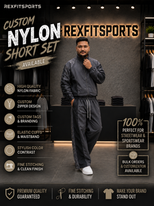 REXFIT SPORTS 2026 <b>Men</b>’s Premium Nylon Tracksuit Set Full Zip <b>Jacket</b> Jogger Pants Lightweight Sportswear Windbreaker Training - Product Image 6