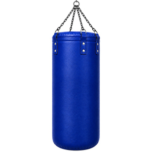 Sac de frappe en PU gris, couleur unie, design léger, double fermeture à anneau pour l'entraînement des adultes - Product Image 5