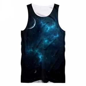 <b>Mens</b> Solid Plus Size Casual Knitted Running <b>Singlet</b> Quick Dry Sleeveless Breathable Button Training Top - Product Image 2