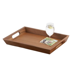 Plateaux de service modernes pour salon, décoration de maison de luxe, plateaux à thé, café, collations, fournitures de restaurant, plateaux en bois écologiques, dernières nouveautés - Product Image 1