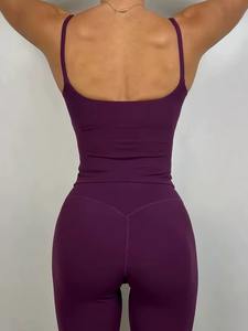Débardeur de sport côtelé respirant pour femme, grande taille, écologique, sans manches, en spandex délavé, pour fitness et gym, vente en gros sur mesure - Product Image 6