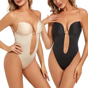 ग्रीष्मकालीन नए मॉडल ने महिलाओं के लिए सीमलेस सेक्सी बैकलेस डीप वी-नेक वेडिंग ड्रेस थोंग बैकलेस चड्डी महिलाओं के शेपवियर लॉन्च किए