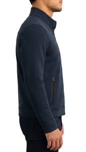 Casual Slim-Fit Zipper <b>Jacket</b> with Stand Collar Pro-Style Custom OEM Men’s Anti-Wrinkle <b>Suede</b> <b>Jacket</b> Faux <b>Suede</b> Bomber Coat - Product Image 3
