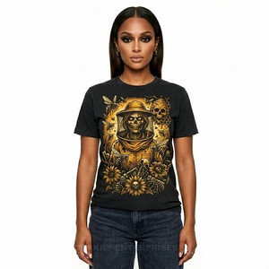 Camiseta Personalizada de la Banda Grunge Horror, Camiseta Gráfica de The Ripped Screamers para Mujer, Estilo Punk Rock, Camiseta de Algodón, Ropa Inspirada en la Música - Product Image 2