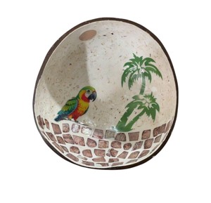 โมเสกเปลือกหอยปลาทะเลที่ทำด้วยมืออย่างมีเอกลักษณ์นี้ ตกแต่งชามมะพร้าวเปลือกมุกนี้เพื่อสไตล์ห้องรับประทานอาหารที่หรูหราและมีรสนิยม - Product Image 2