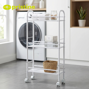 Best OEM SALE Metal Organizer Taiwan Manufacturer Home Storage Household DIY Housewares Slim Modern Three-Layer Wardrobe - Product Image 6