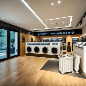 Cesto della biancheria pieghevole in ceramica bianco di grandi dimensioni, ampio e multifunzione portatile, a ruote, tinta unita per il bagno - Product Image 5