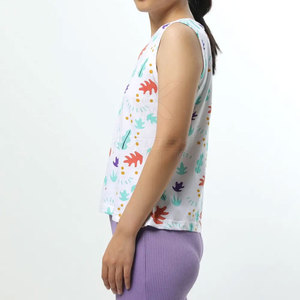 Camiseta sin mangas para mujer, informal, sin mangas, para verano, transpirable, con logotipo frontal, cómoda, material suave, elegante, a la moda, para uso diario - Product Image 2