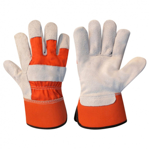 Guantes de Trabajo Industriales Resistentes al Fuego y a las Vibraciones, Suministro Directo de Fábrica, Guantes de Seguridad de Cuero Vacuno para Trabajo en Altura - Product Image 5