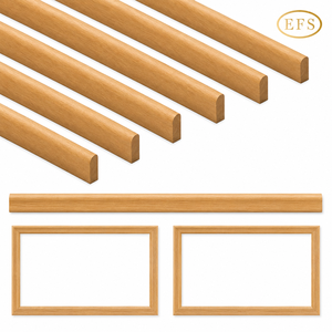 บัวไม้ EFS ลายแบบดั้งเดิม ผิวเรียบ สำหรับตกแต่งอาคาร ความยาวตามสั่ง - Product Image 1