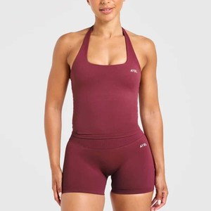 Conjunto de Yoga sin Costuras para Mujer, Conjunto de Leggings y Sujetador Deportivo Ajustado, Ropa Deportiva para Entrenamiento al Aire Libre, Ropa Informal para Gimnasio - Product Image 1