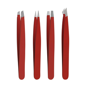 แหนบต่อขนตาสเตนเลสปลายแหลมปลายโค้งน้ำหนักเบา - Product Image 1