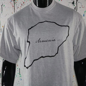 Camiseta Heather Grey hecha a medida 100% algodón, camiseta personalizada de 220 GSM para hombre - Product Image 1