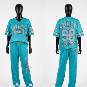 High quality 150 GSM micro <b>mesh</b> jersey and jogger <b>pant</b> set red graffiti style sublimation print custom logo Women's Sets - Product Image 5