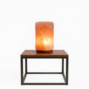 High Purity Natural Himalayan Pink Salt Lamp Tubular Cylinder Shaped Light <b>Night</b> <b>Stand</b> Decor - Product Image 1