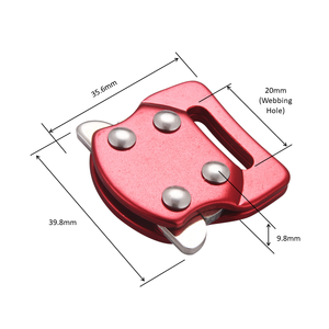 Hebilla de Cinturón de Seguridad Pequeña y Ligera de Aluminio con Liberación Lateral para Camilla de Ambulancia - Product Image 2