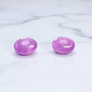 Lavender Jade 14x8mm Gemstone Fancy Stylist <b>Washer</b> Plain Rondelle Big Hole Loose <b>Beads</b> - Product Image 5
