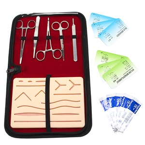 Kit de Práctica de Sutura Manual de Acero Inoxidable de Primera Calidad, Modelo de Entrenamiento de Sutura de Heridas, Reutilizable, para Educación Médica y Entrenamiento Quirúrgico - Product Image 1